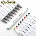 Marqueurs TouchFive Marker 60 Stylos Feutre Étudiant Couleur Ensemble